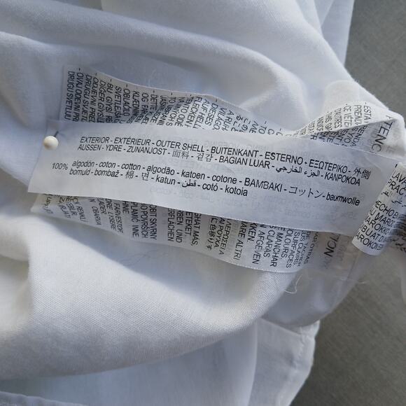 Zara White Eyelet Mini Sundress S cotton lined prairie cottagecore boho ruffles - Picture 10 of 12